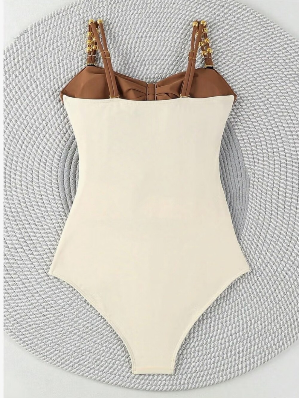 Ruched Cutout Color Block Swimsuit - Picture 2 of 4